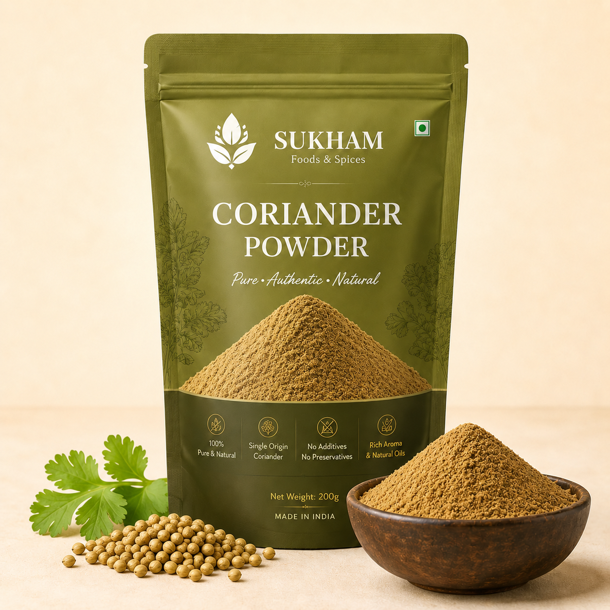 Sukham Coriander Powder pack